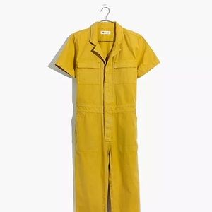Brand new madewell yellow jumpsuit XS NWT